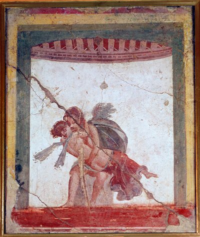 Rakkaus ja psyyke (fresko, 60-80 jKr.) tekijältä Roman