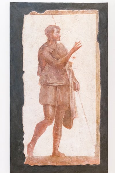 Mies viittassa, Pallavicini Rospigliosi -kokoelma, noin 200 jKr., lasku 103420 (tuore) tekijältä Roman
