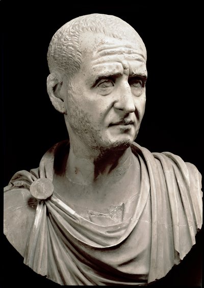 Trajanus Decen (Trajanus Deciuksen) marmoririntakuva (200-251 jKr) - Rooma, Musei Capitolini - Keisari Trajanus Deciuksen (201-251 jKr.) rintakuva - Marmoriveistos - Rooma, Musei Capitolini tekijältä Roman