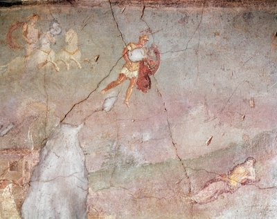 Mars löytää Rhea silvian unesta ja viettelee hänet (fresko tekijältä Roman