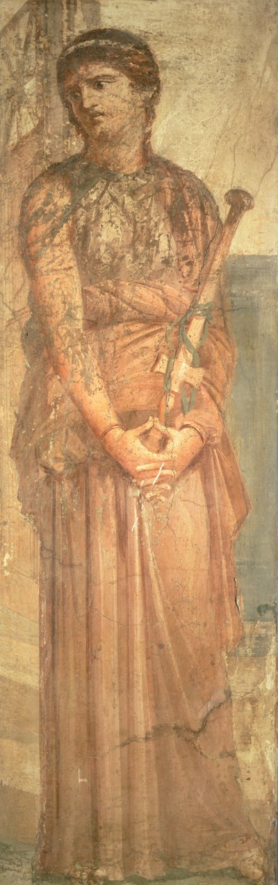 Medea harkitsee poikiensa murhaa Herculaneumista (fresko) tekijältä Roman