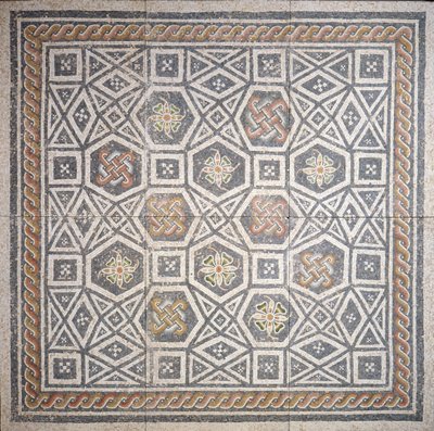 Mosaiikki, 2. vuosisata (marmori ja lasi) tekijältä Roman