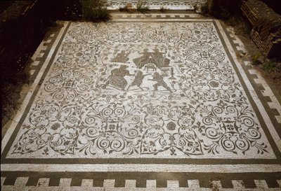 Dionysoksen ja Arianen talon jalkakäytävämosaiikki, 2. vuosisata (valokuva) tekijältä Roman