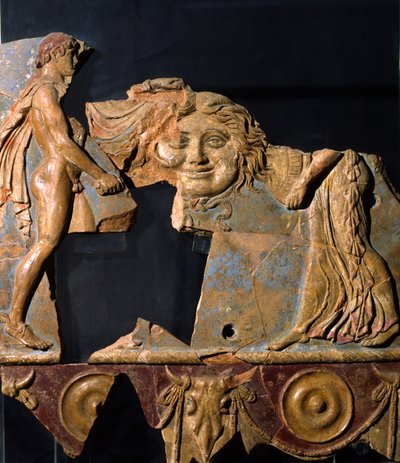 Reliefi Apollon temppelin alueelta, Palatine Hill, Rooma (terrakotta) tekijältä Roman