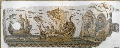 Antiikin roomalainen: "" Ulysses veneessään vastustaa sireenien laulua"" (Odyssee d