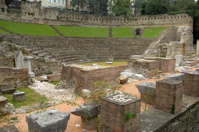 Roomalainen taide: näkymä roomalaiseen teatteriin (1. eKr.), Trieste Italia (kuva) tekijältä Roman