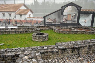 Roomalainen taide: näkymä Augusta Raurican arkeologiselle paikalle 15-10 eKr., Sveitsi. tekijältä Roman