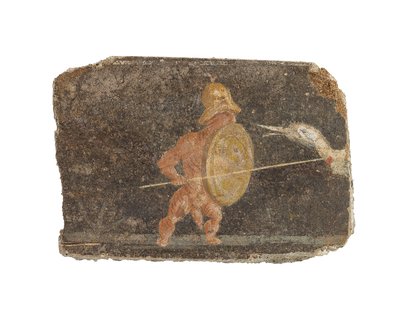 Roomalainen seinämaalauksen fragmentti, noin 1.-2. vuosisadat (fresko) tekijältä Roman
