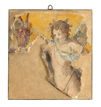 Roomalainen seinämaalauksen fragmentti, noin 1. vuosisadalla eKr. (fresko) tekijältä Roman