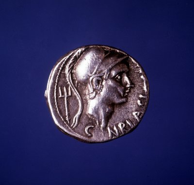 Hopeakolikko, jossa on Scipion afrikkalainen kuva (235 eKr. - 183 eKr.). tekijältä Roman