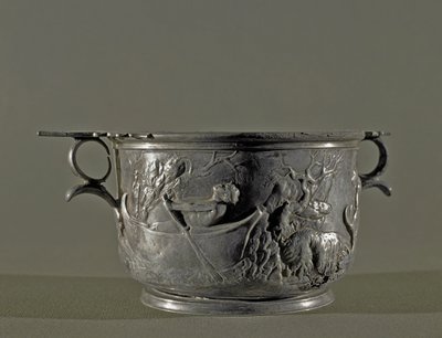 Hopeinen skyphos, 2. vuosisadalla eKr tekijältä Roman