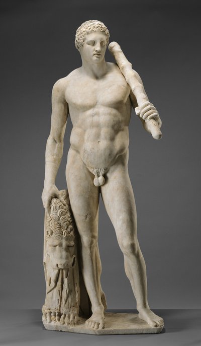 Herkuleen patsas, n. 125 (marmori) tekijältä Roman