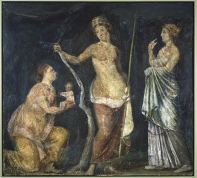 Adonisin syntymä, fragmentti Neron kultaisesta talosta, Rooma, n. 64-68 tekijältä Roman