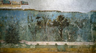 Trompe loeil -puutarha Livian huvilasta, 40-20 eKr tekijältä Roman