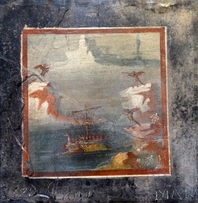 Ulysses vastustaa sireenien lauluja (fresko) tekijältä Roman