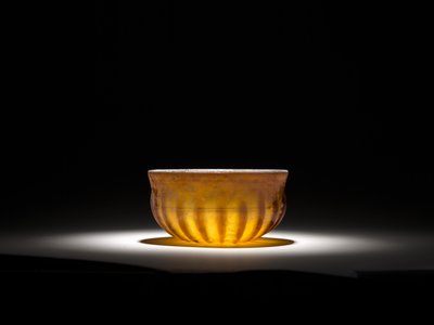 Ribbed Glass Bowl, 1. vuosisata tekijältä Roman Imperial Period