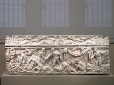 Sarkofagi, n. 100-125 (kreikkalainen marmori) tekijältä Roman Imperial Period
