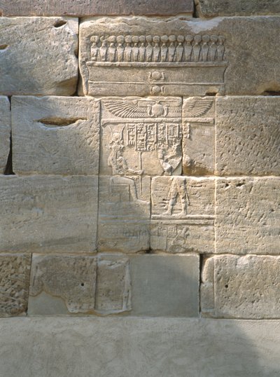 Reliefi Dendurin temppelistä, n. 10 eaa (eolinen hiekkakivi) tekijältä Roman Period Egyptian