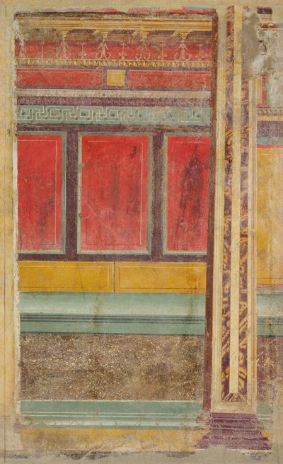 Seinämaalaus Boscorealen huvilasta, noin 50-40 eKr. tekijältä Roman Republican Period