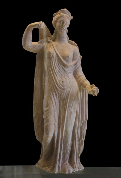 Art Kreikka Afrodite Genitrix-tyyppistä (1. vuosisadalla jKr.) terrakotta tekijältä Roman Roman