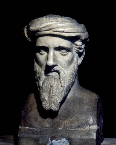 Pythagoraan rintakuva (6. eKr.), Capitolini-museo, Rooma. tekijältä Roman Roman