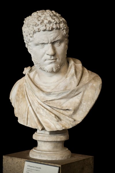 Caracalla (188 - 217 jKr) marmoria, roomalaista taidetta tekijältä Roman Roman