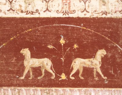 Freskokoriste Tablino-salista, Marcus Lucretius Fronton talosta, Pompejista, Campaniasta, roomalaisesta sivilisaatiosta tekijältä Roman Roman