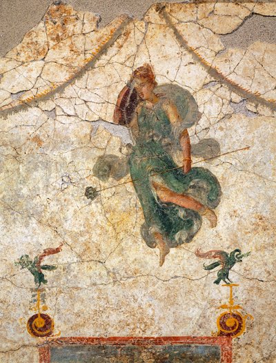 Neljännen pompeilaisen tyylinen maalaus, joka kuvaa Maenadia pitelemässä tyrsusta tekijältä Roman Roman