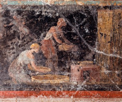 Roomalainen taide: naiset tekevät läksyjä, huoneen C friisistä, Villa Farnesina (roomalainen taide: naiset tekevät läksyjä, huoneen C friisistä, Villa farnesina) Rooma museo nazionale romano tekijältä Roman Roman