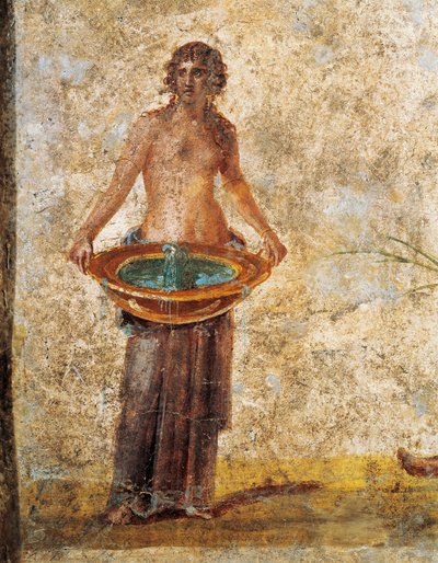 Roomalainen sivilisaatio - Nainen kantamassa vesiämpäriä Pompejista tekijältä Roman Roman