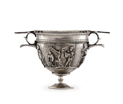 Skyphos, c. 1. vuosisadan loppu eKr. - 1. vuosisadan alku jKr. (hopea) tekijältä Roman Roman