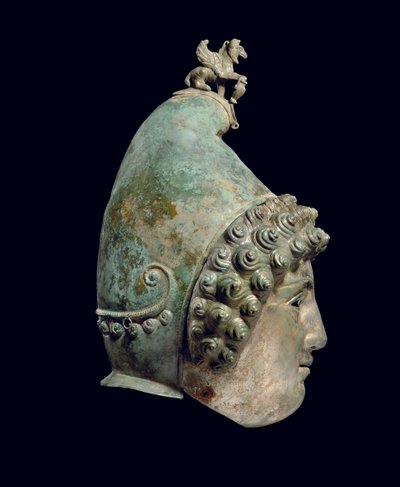 Crosby Garrett -kypärä, 1.–2. vuosisadan lopulla jKr. (pronssi) (katso myös 871728-34, 396159, 482018 ja 413093-94) tekijältä Roman Roman