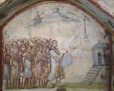 Lasaruksen ylösnousemus, Via Latinan katakombit, Rooma, Rooma tekijältä Roman Roman