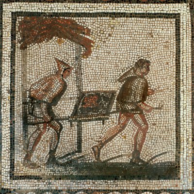 Lannan kuljetus (mosaiikki) tekijältä Roman Roman