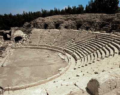 Näkymä Scythopoliksen roomalaiselle teatterille, 2. vuosisadalla eKr. - 4. vuosisadalla jKr tekijältä Roman Roman
