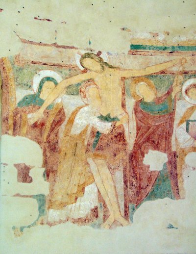 Fresko, Saint-Jean du Liget -kappeli, Touraine tekijältä Romanesque