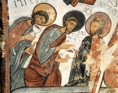 Romaaninen taide: apostolit Philip, Barthelemy ja Andre tekijältä Romanesque