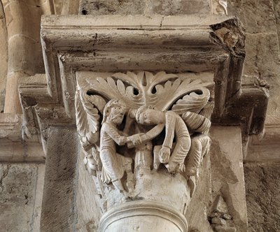 Kainin kuolema (veistetty pääkaupunki) tekijältä Romanesque