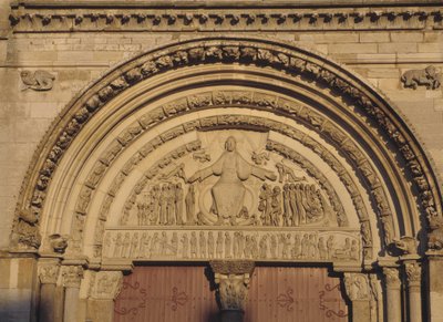 Vezelay Cathedral Tympanum (Yonne 89) tekijältä Romanesque
