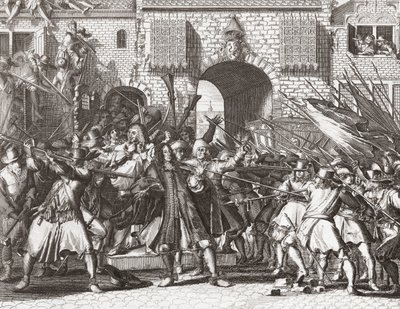 Lynch-joukko nappaa de Wittin veljekset tekijältä Romeyn de (after) Hooghe