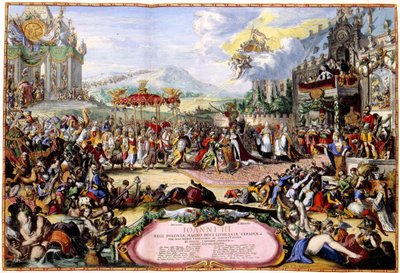 Kuningas Johannes III Sobieskin allegoria, 1675 tekijältä Romeyn de Hooghe