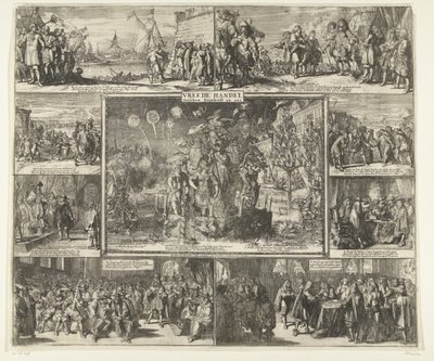 Westminsterin rauha, 1674 Rauhankauppa Englannin ja meidän välillä (otsikko esineessä) tekijältä Romeyn de Hooghe