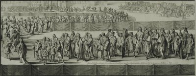 Kuningatar Maria II:n hautajaiskulkue, 1695 tekijältä Romeyn de Hooghe