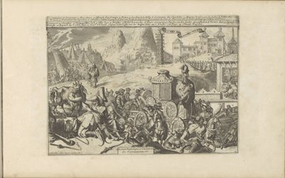 Uskonnolliset teot ja seremoniat Intiassa Paholainen ja epäjumalat -palvelu / Service Diabolique et Idolatres des Circassiens jne (otsikko esineessä) Les Indes Orientales et Occidentales et autres lieux (sarjan nimi) tekijältä Romeyn de Hooghe