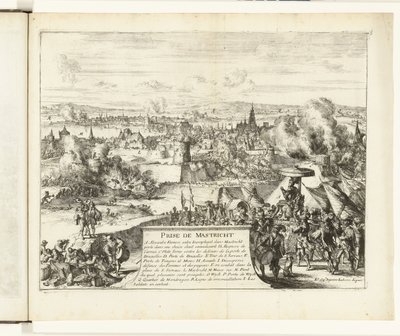 Parman herttua valtasi Maastrichtin vuonna 1579 Prize de Mastricht (nimi esineessä) Guerres de Flandres (sarjan nimi) tekijältä Romeyn de Hooghe