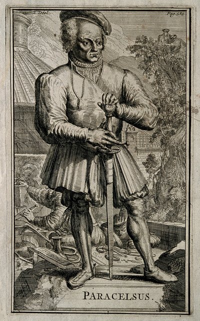 Philippus Theophrastus Aureolus Bombastus von Hohenheim Paracelsus. tekijältä Romeyn de Hooghe