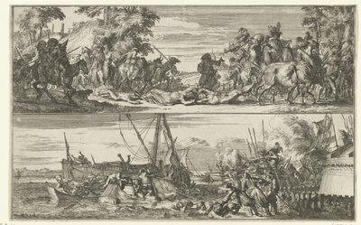 Kaksi kuvausta ranskalaisista julmuuksista, 1672 tekijältä Romeyn de Hooghe