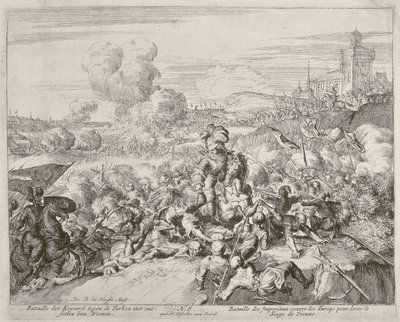Vienna Print Cycle, Keisarin armeija taistelee turkkilaisia vastaan, 1683 tekijältä Romeyn de Hooghe