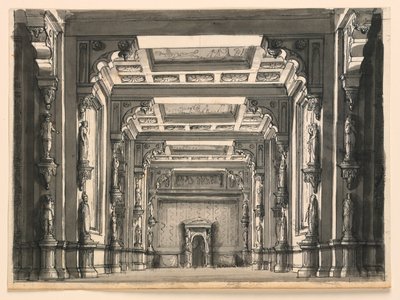 Lavastus, Gothic Hallin sisustus tekijältä Romolo Achille Liverani