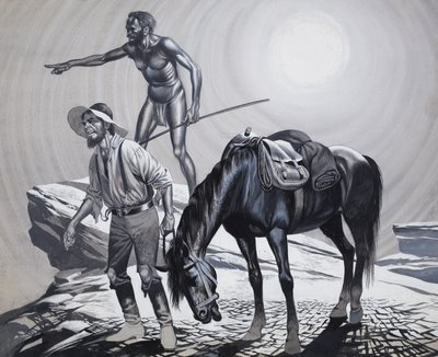 Edward Eyre (1815-1901) (guassi paperille) tekijältä Ron Embleton